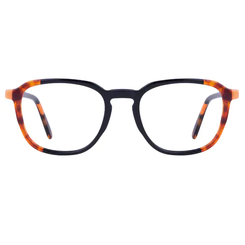 Rectangle Blue Eyeglasses