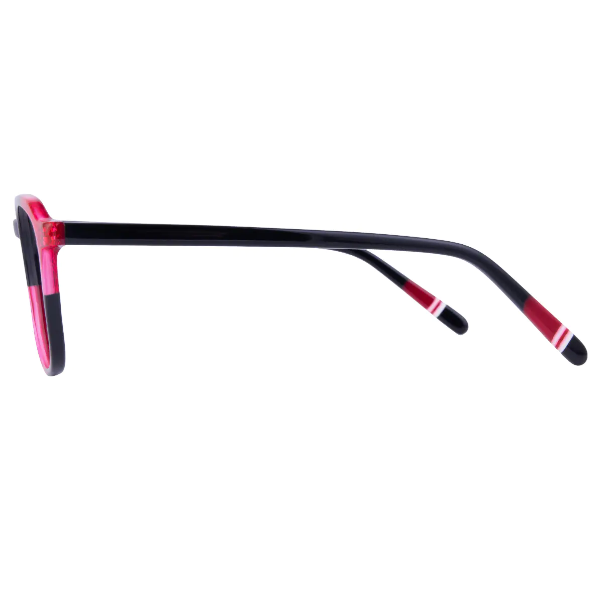 Rectangle Red/Black Eyeglasses