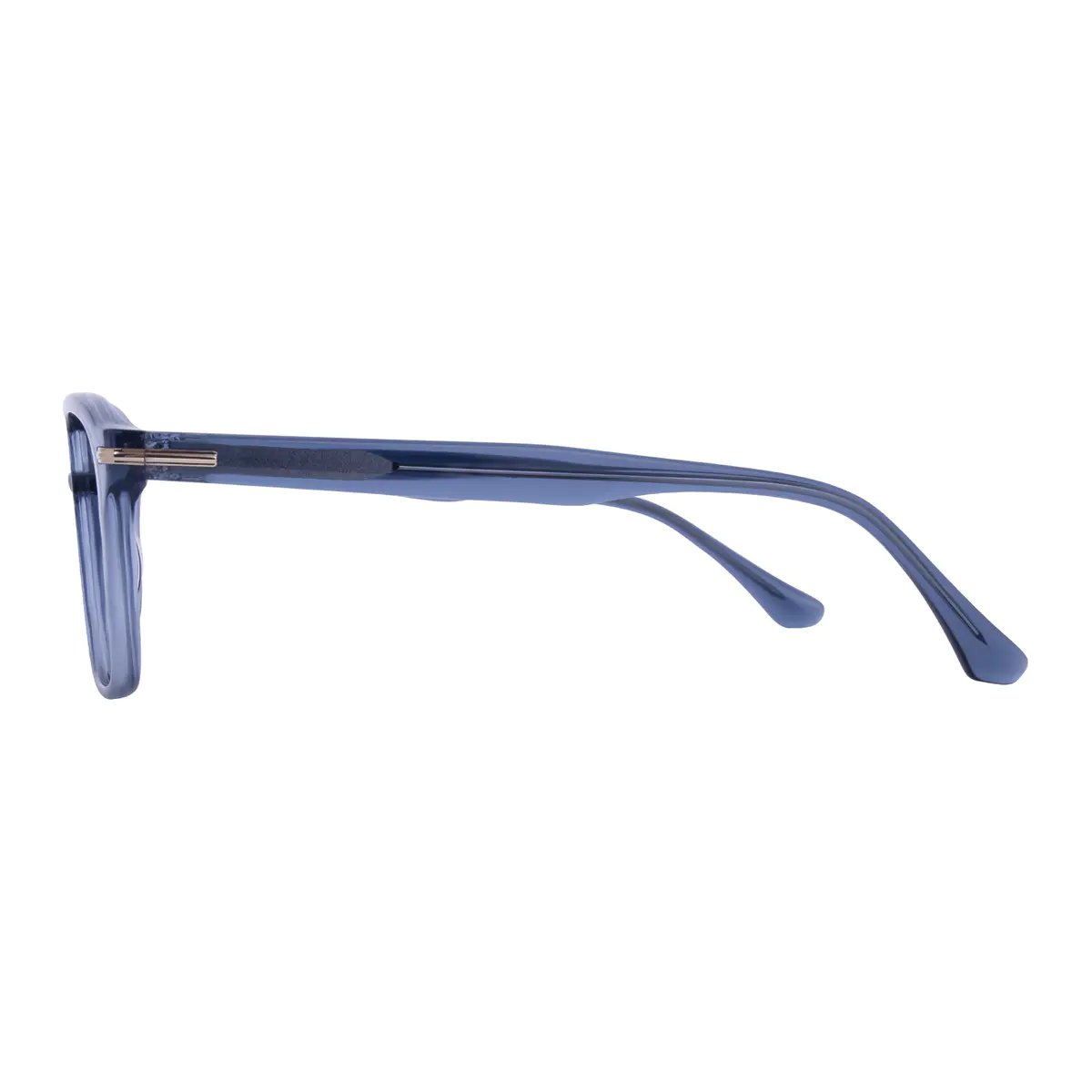 Aviator Transparent Blue Eyeglasses