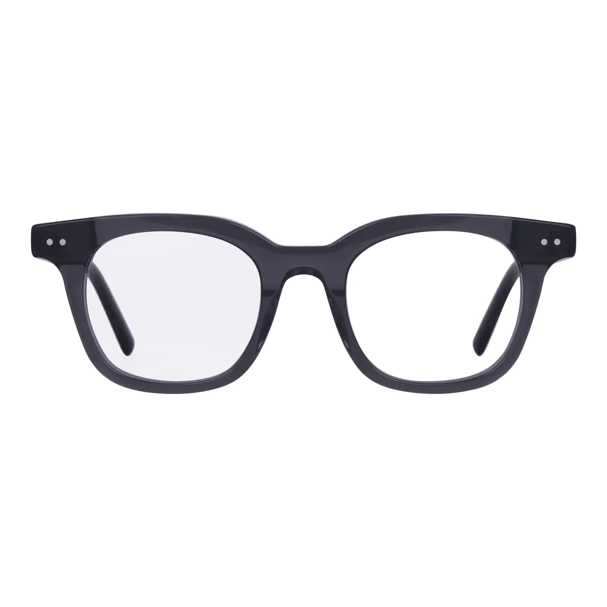 Square Grey Eyeglasses