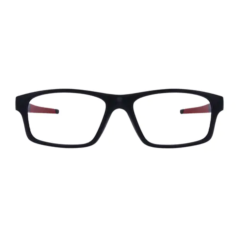 Rectangle Black/Red Eyeglasses