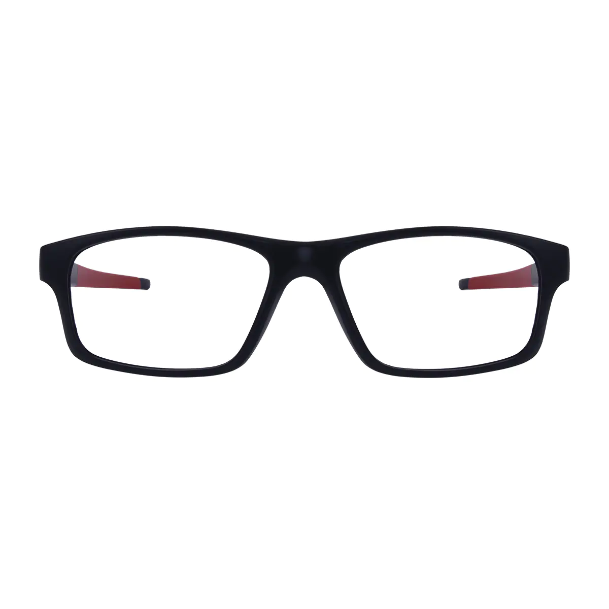 Rectangle Black/Red Eyeglasses