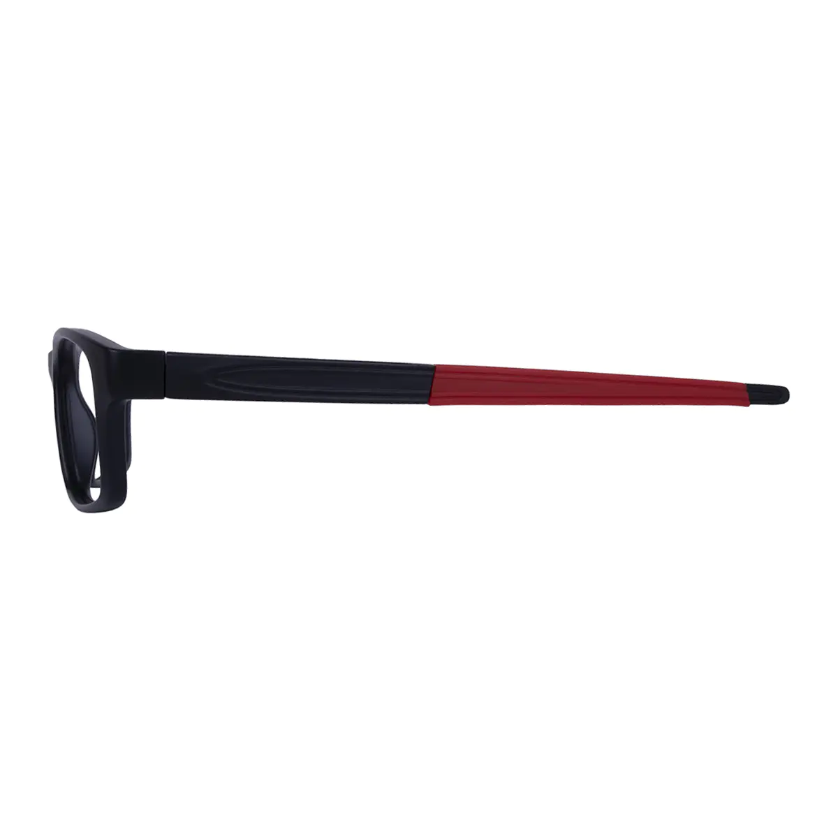 Rectangle Black/Red Eyeglasses