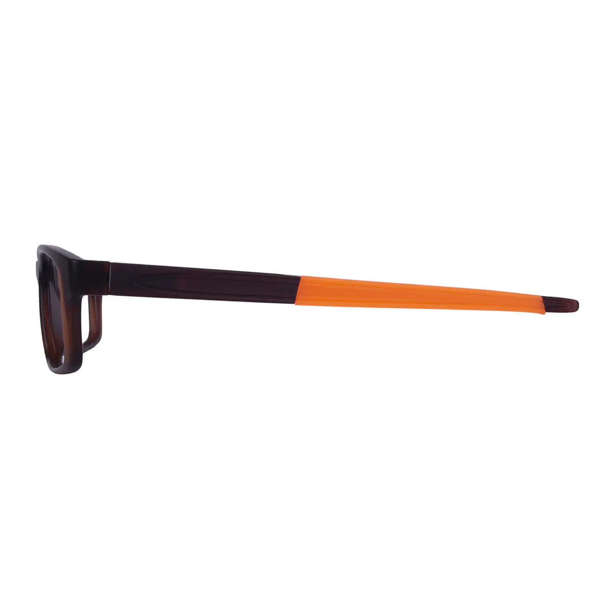 Rectangle Black/Orange Eyeglasses