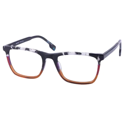 Rectangle Tortoiseshell/Brown Eyeglasses