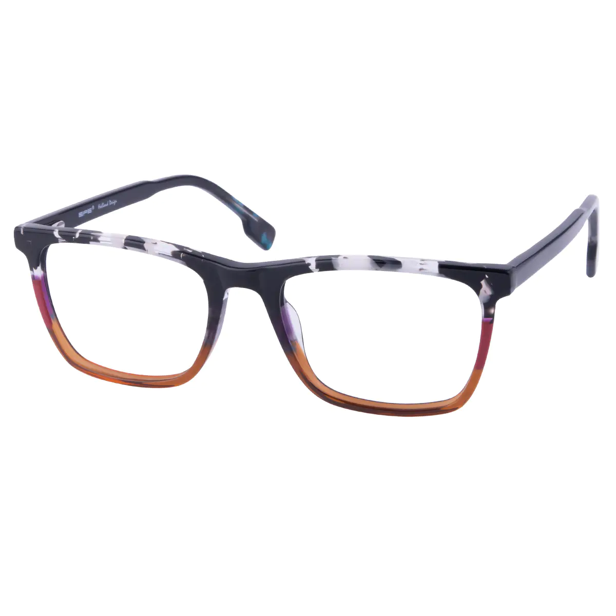 Rectangle Tortoiseshell/Brown Eyeglasses