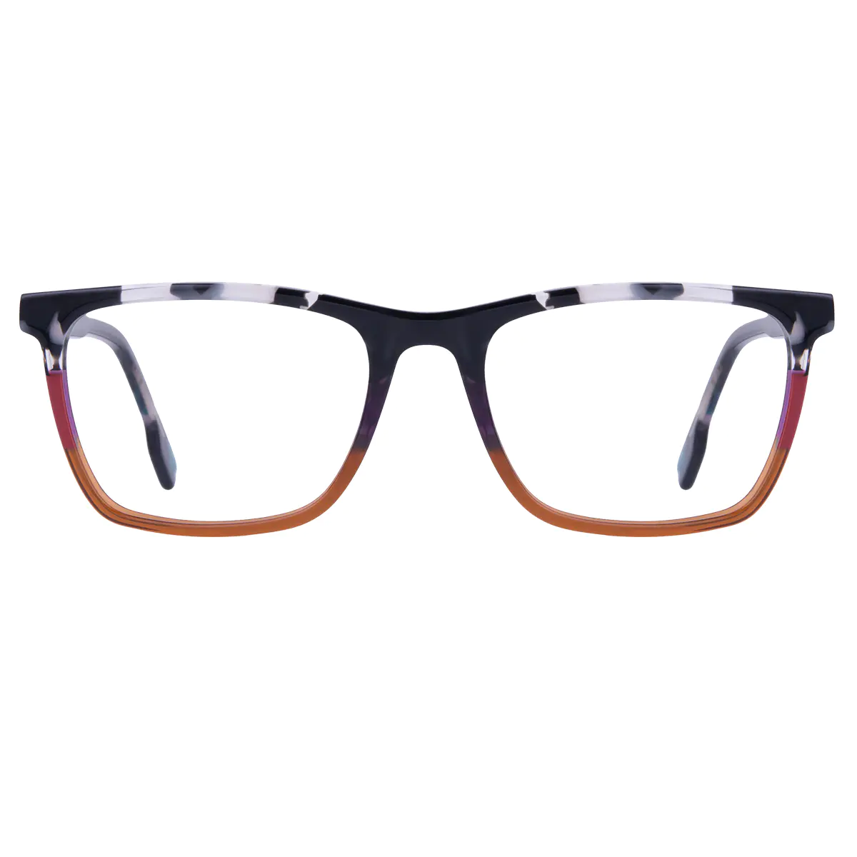 Rectangle Tortoiseshell/Brown Eyeglasses