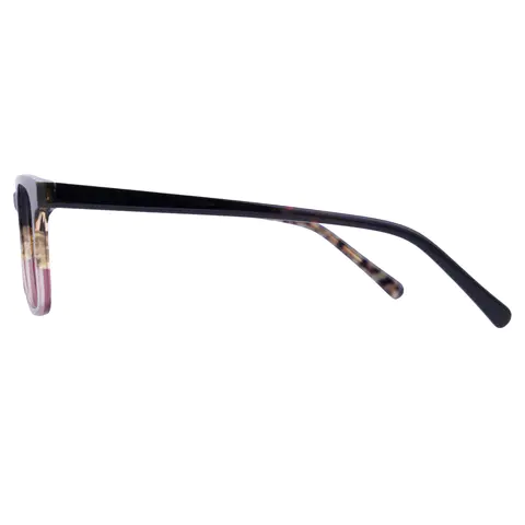 Rectangle Tortoiseshell/Purple Eyeglasses