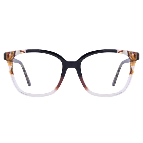 Square Black/Clear Eyeglasses
