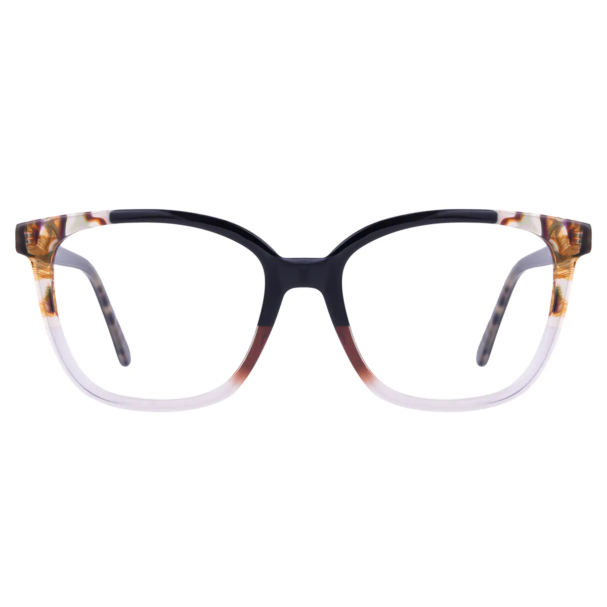 Square Black/Clear Eyeglasses