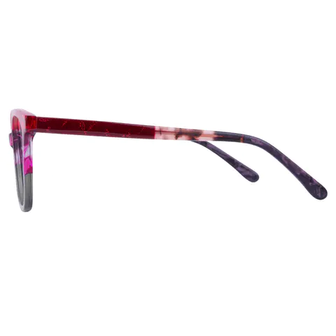 Square Red/Grey Eyeglasses