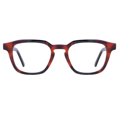 Rectangle Dark Tortoiseshell Eyeglasses