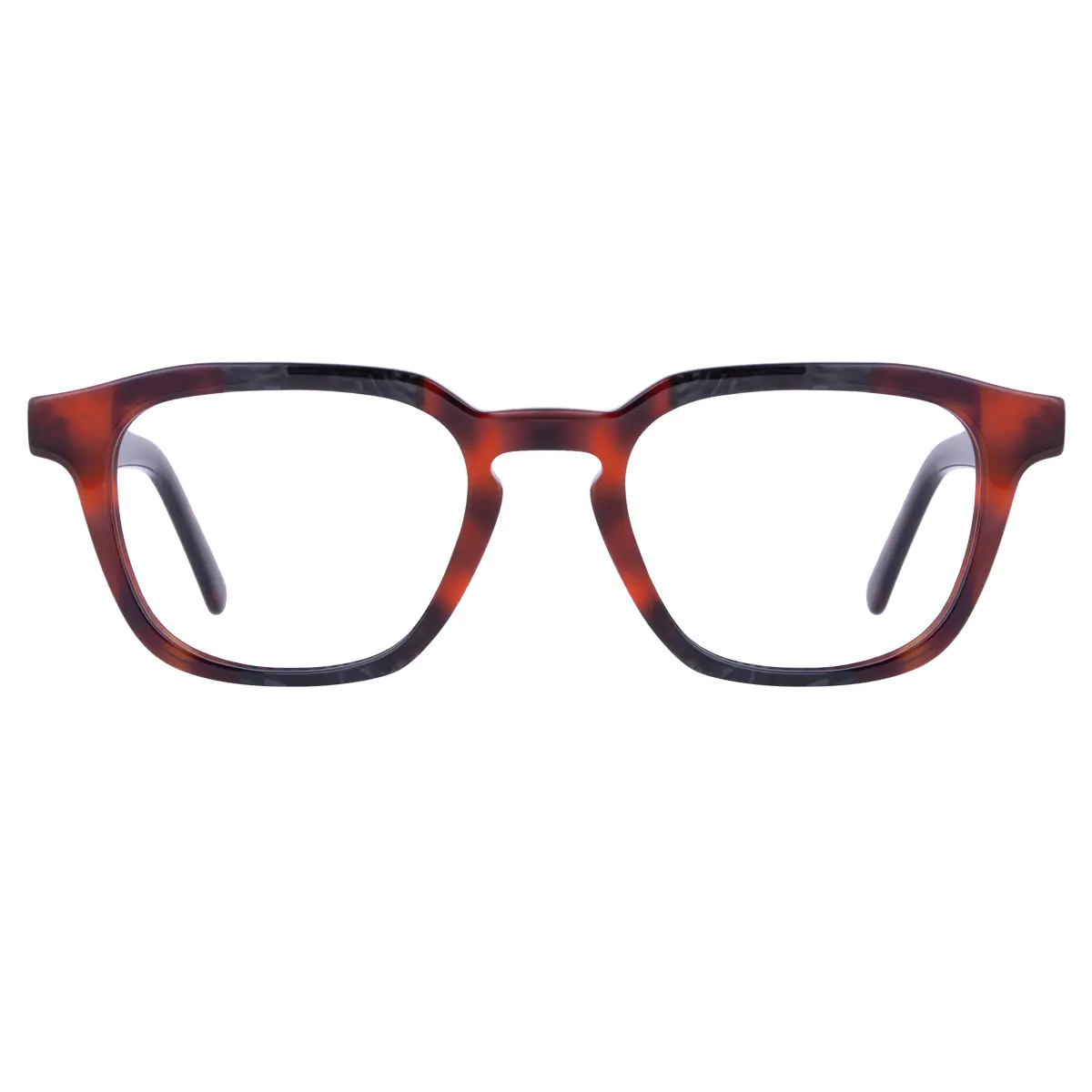 Rectangle Dark Tortoiseshell Eyeglasses