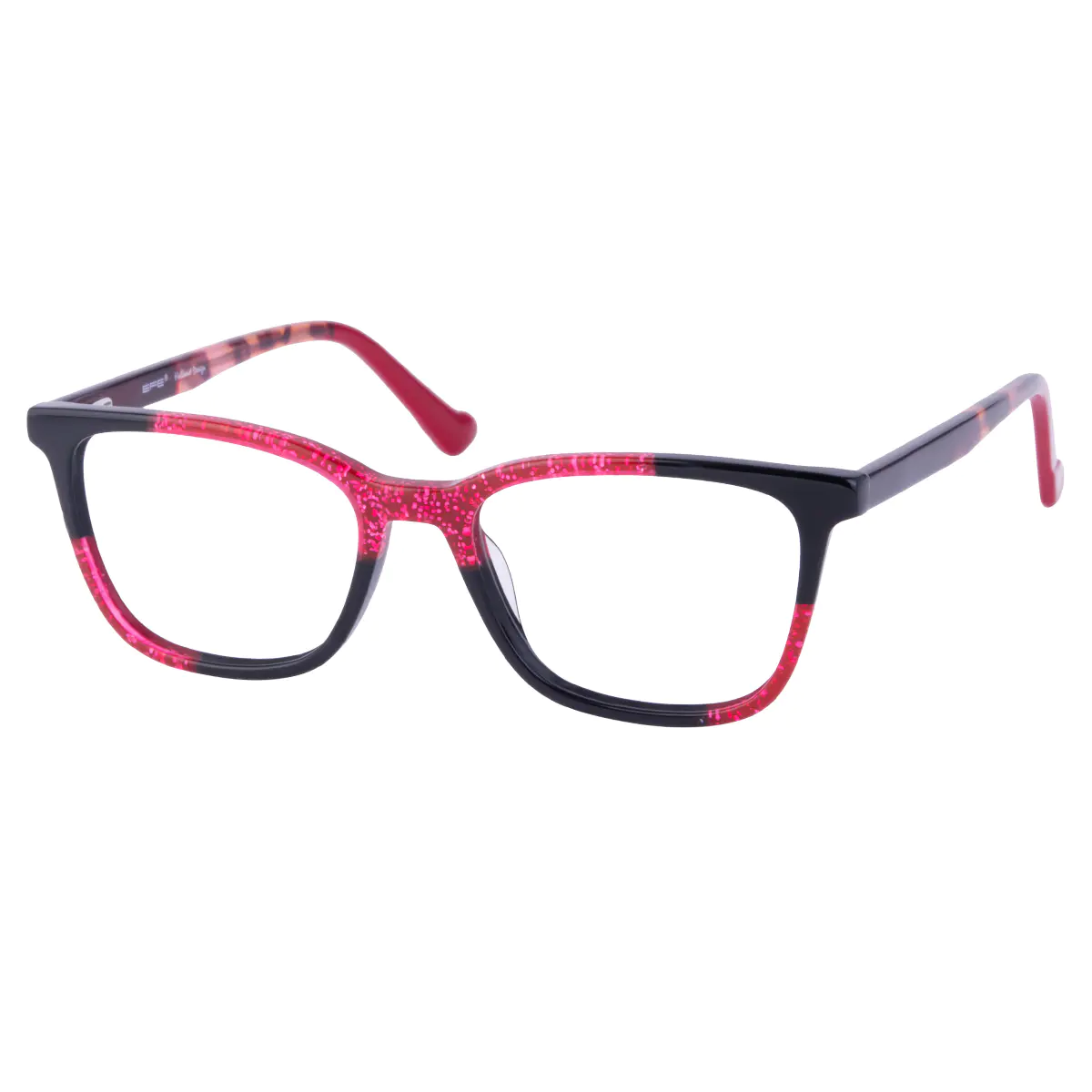 Rectangle Red/Black Eyeglasses