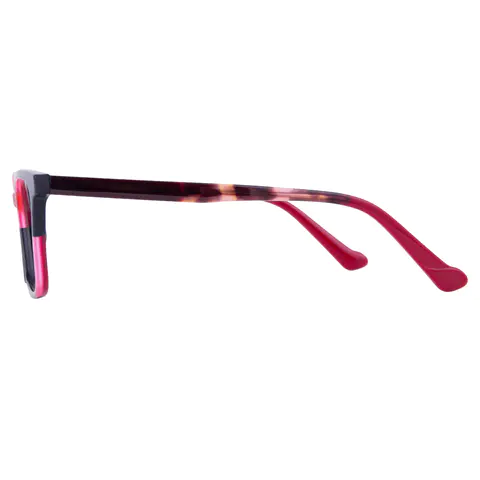 Rectangle Red/Black Eyeglasses