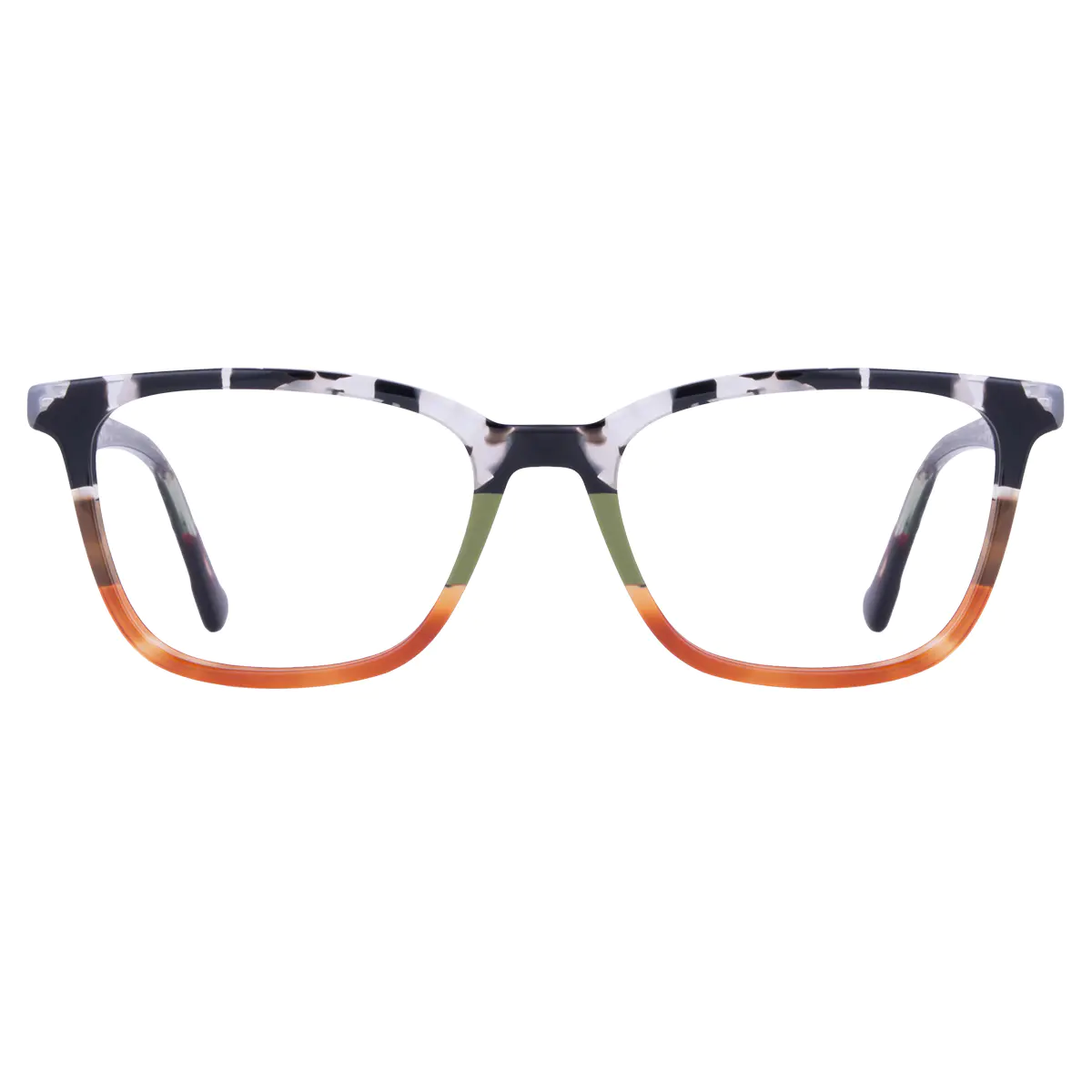 Rectangle Multicolor Eyeglasses
