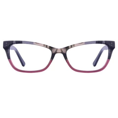 Cat-eye Tortoiseshell/Purple Eyeglasses