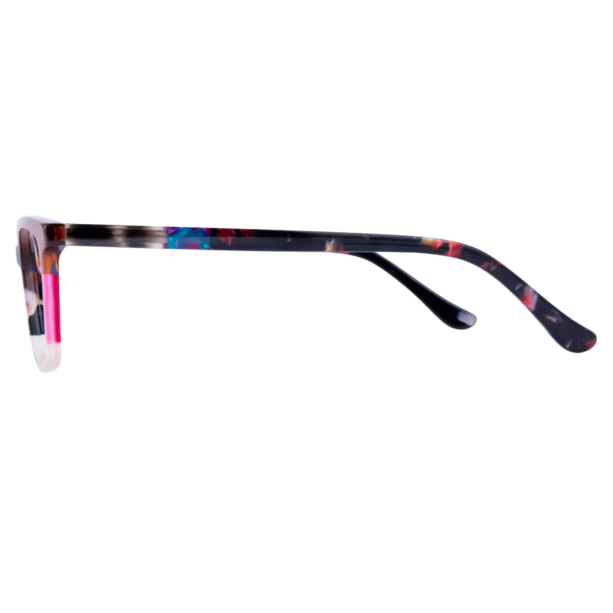 Rectangle Brown/Tortoiseshell/White Eyeglasses