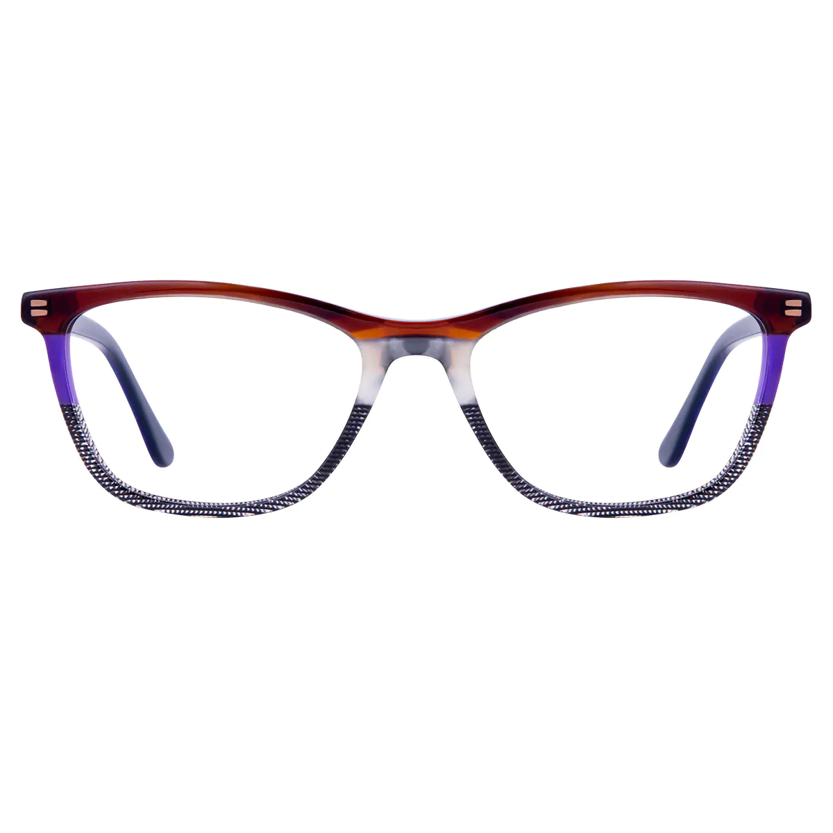 Rectangle Multicolor Eyeglasses