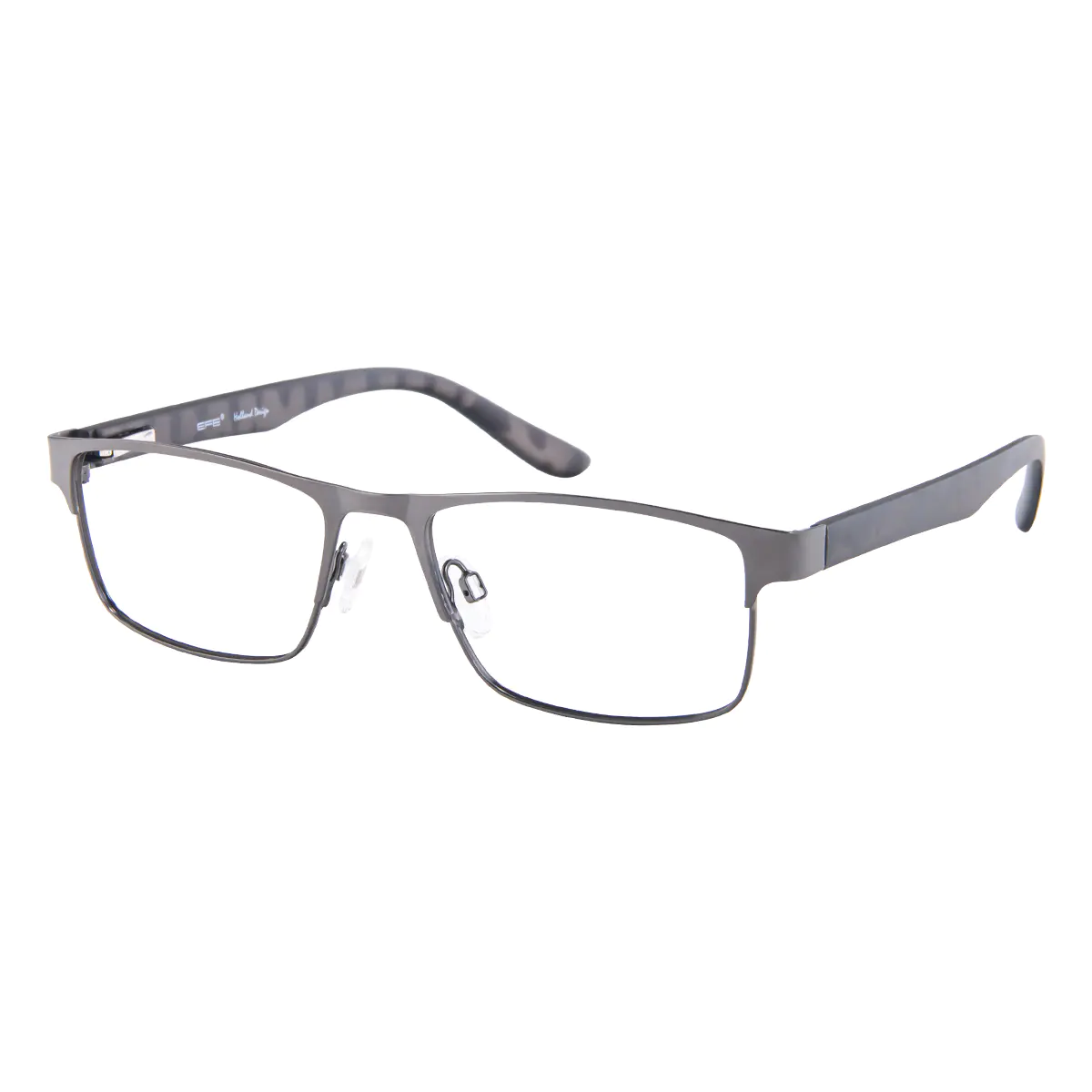 Browline Matte Gray Eyeglasses
