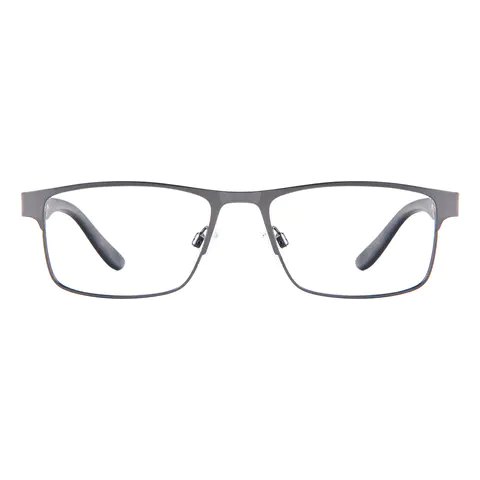 Browline Matte Gray Eyeglasses