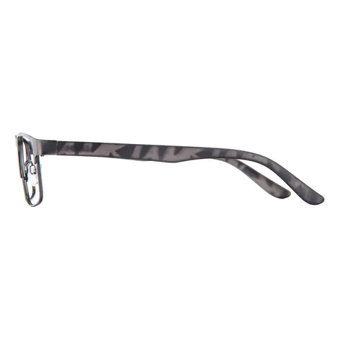 Browline Matte Gray Eyeglasses