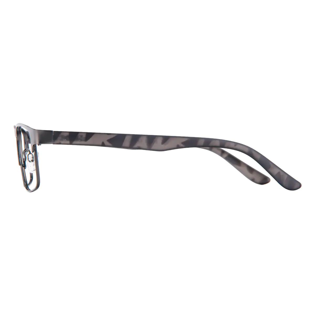 Browline Matte Gray Eyeglasses