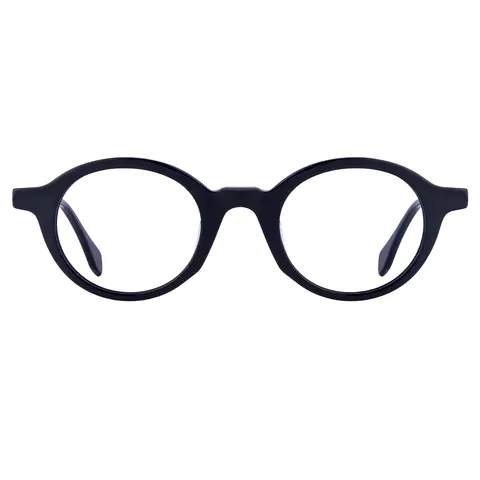 Round Black Eyeglasses
