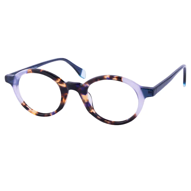 Round Clear/Tortoiseshell Eyeglasses