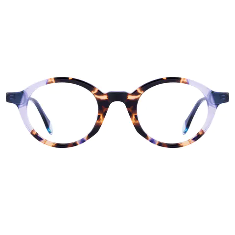 Round Clear/Tortoiseshell Eyeglasses