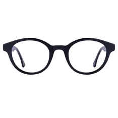 Oval Black Eyeglasses