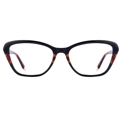 Rectangle Dark Tortoiseshell Eyeglasses