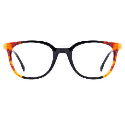 Rectangle Tortoiseshell/Black Eyeglasses