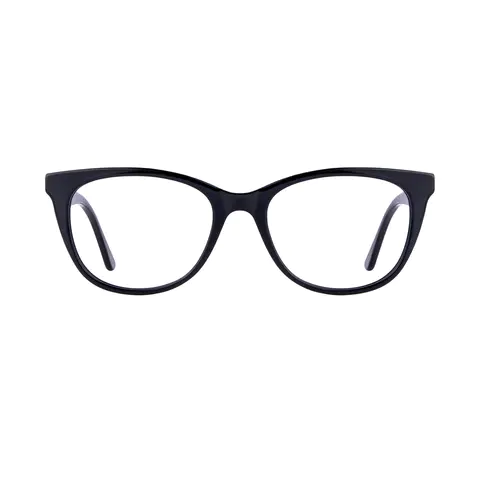 Oval Black Eyeglasses