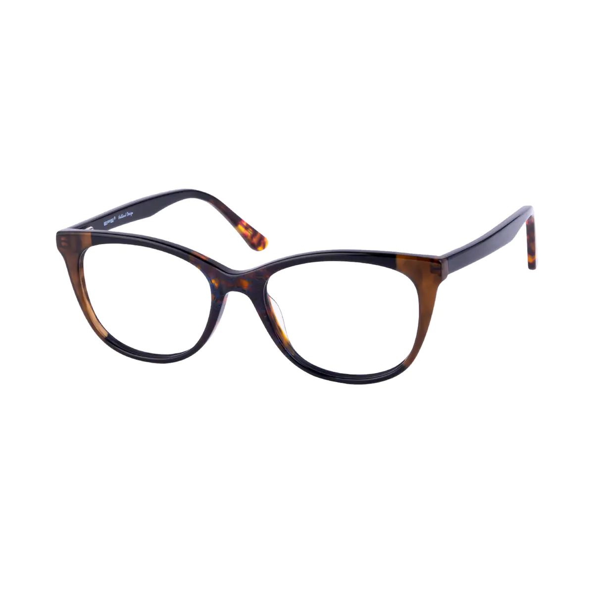 Oval Dark Tortoiseshell Eyeglasses