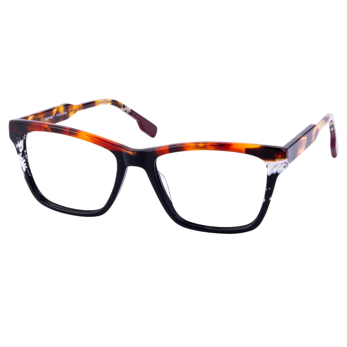 Square Tortoiseshell/Black Eyeglasses