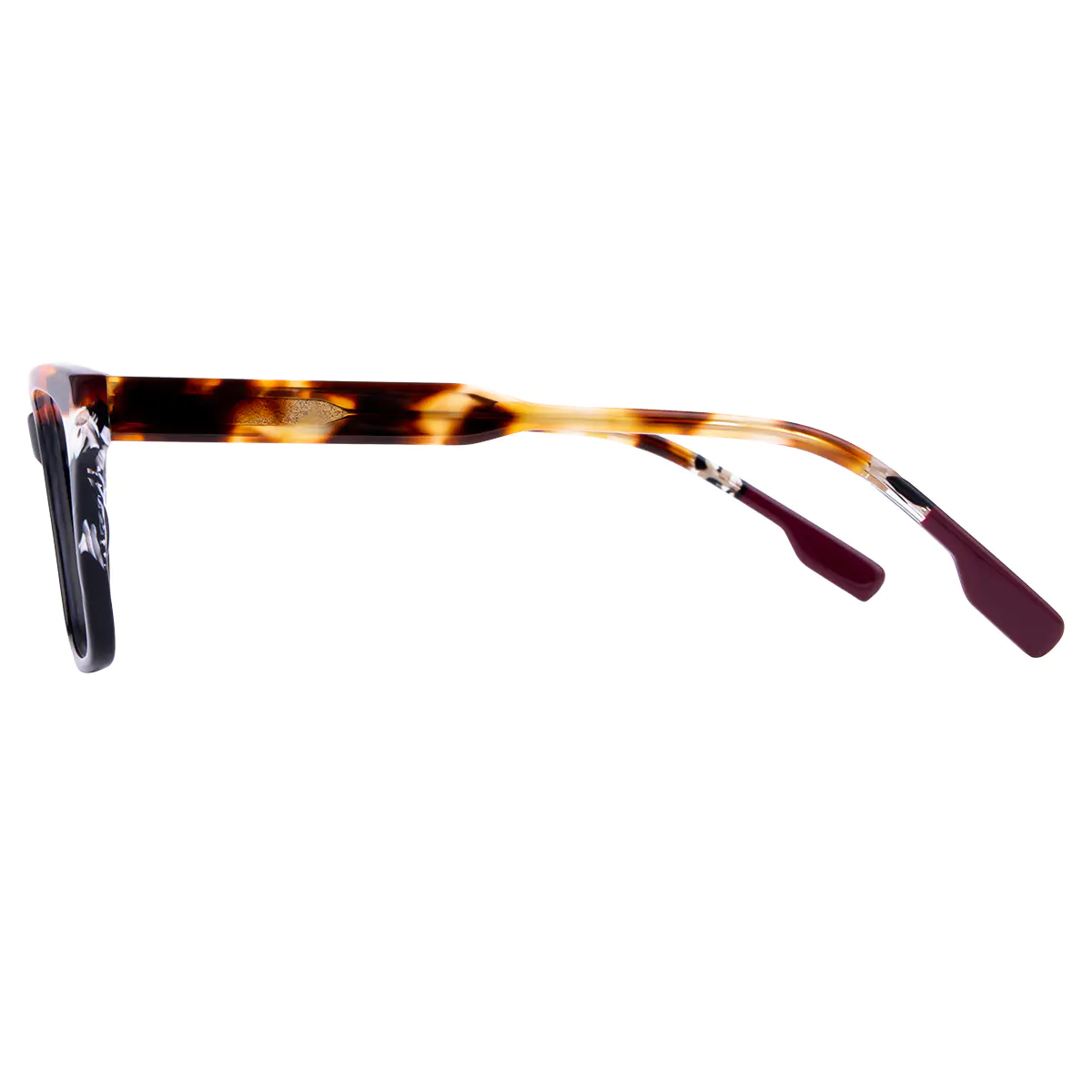 Square Tortoiseshell/Black Eyeglasses
