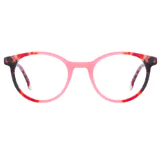 Oval Pink/Tortoiseshell Eyeglasses