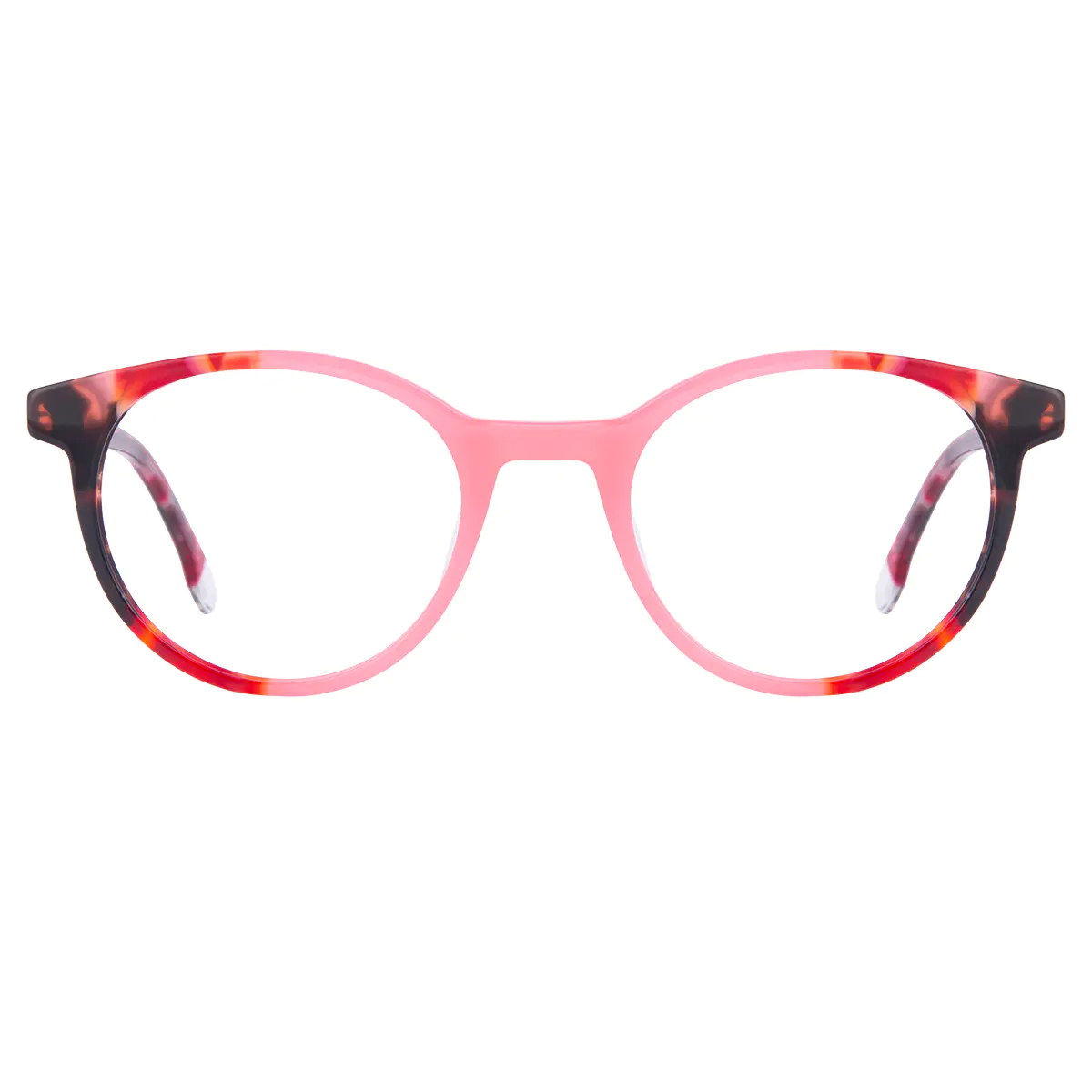 Oval Tortoiseshell/Pink Eyeglasses