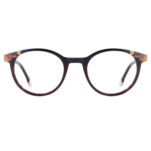 Oval Black Eyeglasses