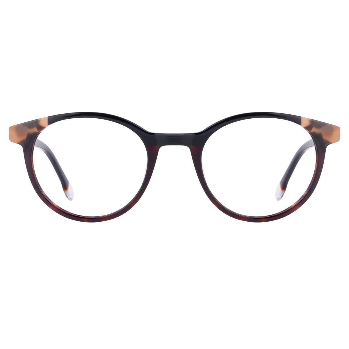 Oval Black Eyeglasses