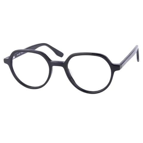 Round Black Eyeglasses