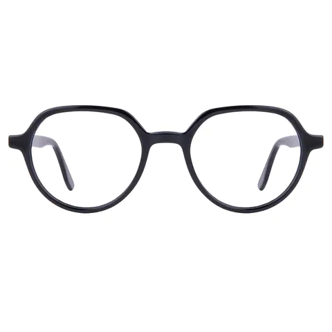 Round Black Eyeglasses