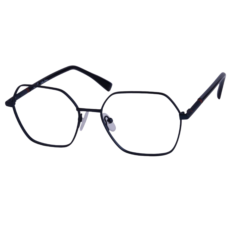 Geometric Blue Eyeglasses