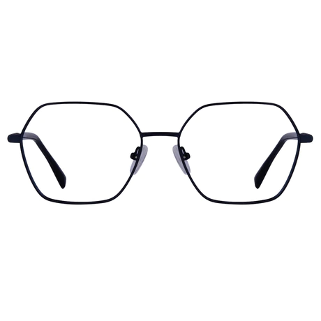Geometric Blue Eyeglasses