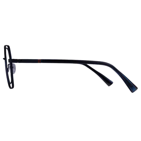 Geometric Blue Eyeglasses