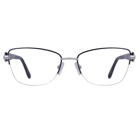 Square Silver Eyeglasses