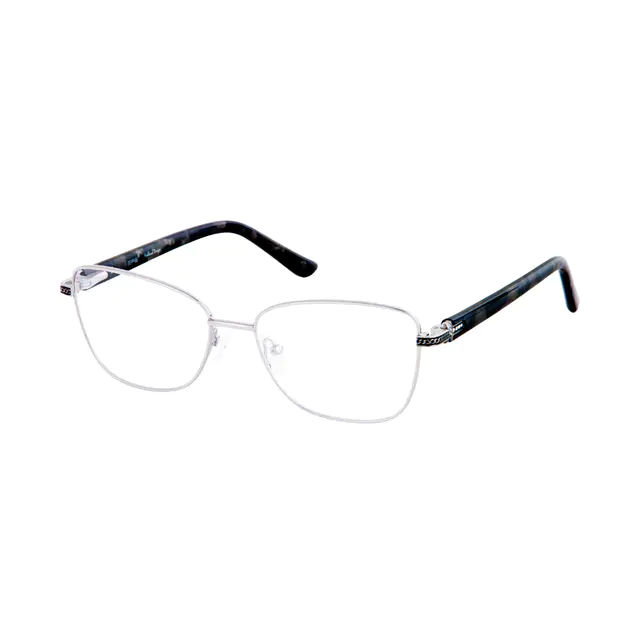 Square Silver Eyeglasses