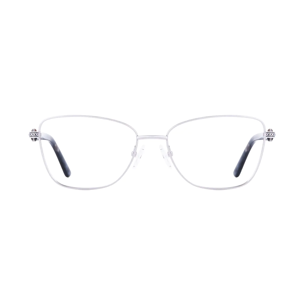 Square Silver Eyeglasses