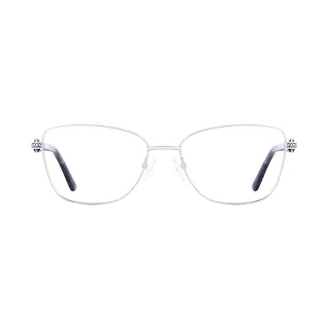 Square Silver Eyeglasses